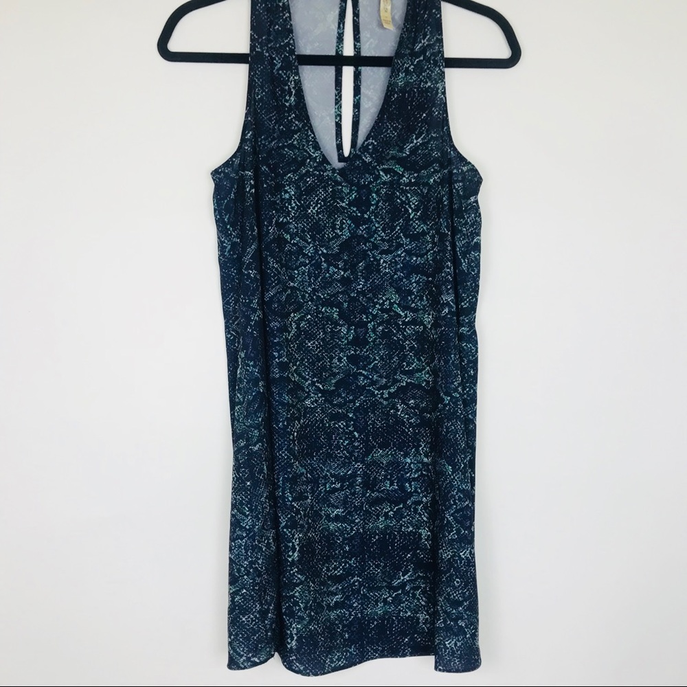 Rory Beca Summer Dress Cover Up Blue Green Sz xs